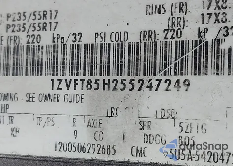 2005 Ford Mustang Gt z USA, uszkodzony, nr VIN 1ZVFT85H255247249